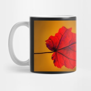 Red Autumn Maple Leaf Mug